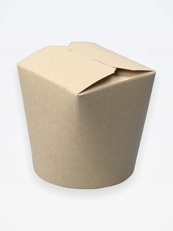 Контейнер WOK 500 мл крафт/белый (D1=80х80, D2=85, H=86) / 500 (25-ИП0003)