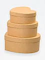 Коробка Сердце набор из 3шт. 22х20х9 - 16х14х6см - фото 4