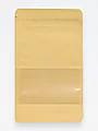 Пакет Дой-пак 135х225 (35+35) крафт с зип-локом окно 70 мм/100/600 - фото 2