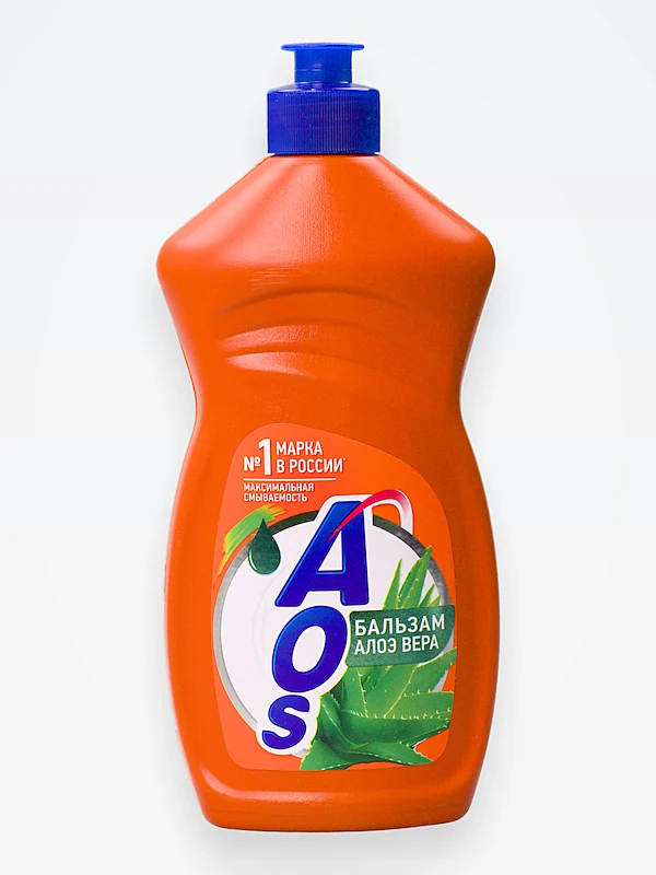 Жидкость для посуды AOS 450мл. Бальзам (20) 1705-3 / 20 ЧЗ