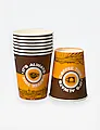 Стакан бумажный 250 мл для горячих напитков COFFE коричневый / 50 / 1000 - фото 4