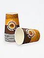 Стакан бумажный 250 мл для горячих напитков COFFE коричневый / 50 / 1000 - фото 2