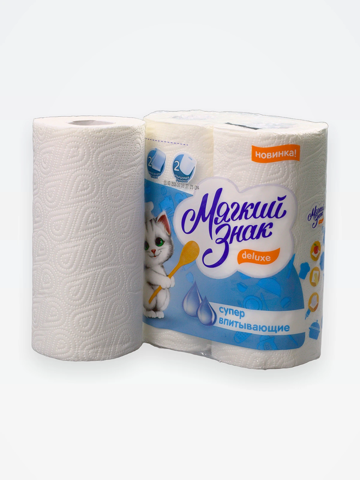 Полотенце бумажное "Deluxe" 2 рул С 40 /24