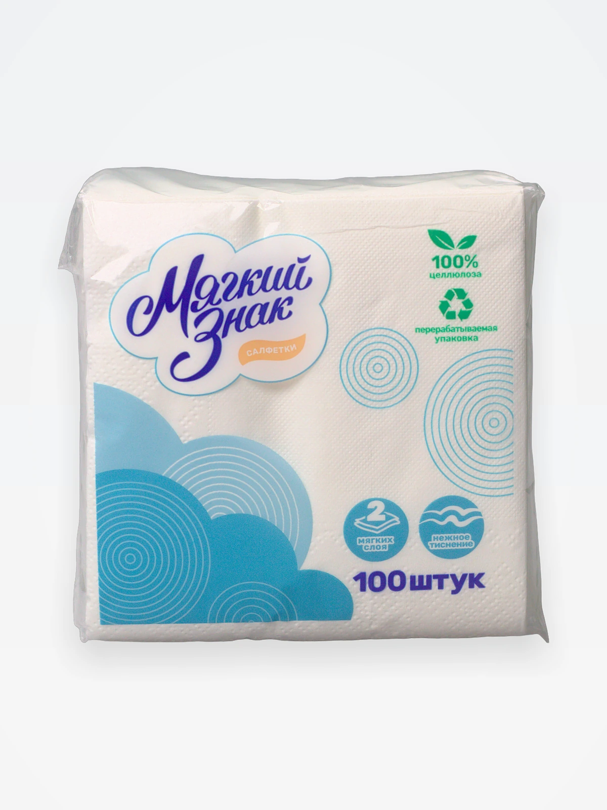 Салфетка 24х24 "Ь" Deluxe (100 шт) 2-сл / 40