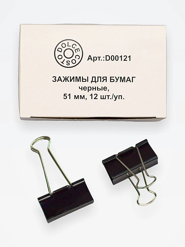 Зажим для бумаг 5,1 см (12 шт)