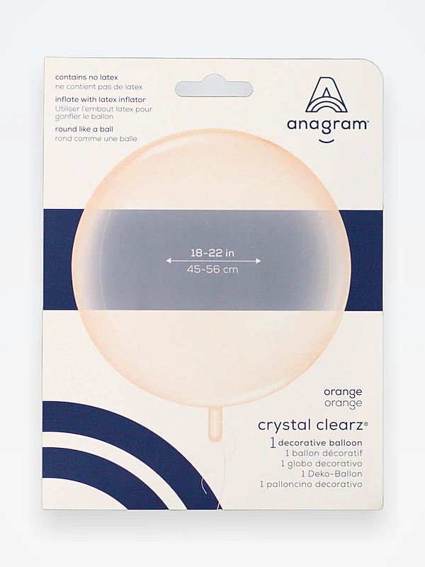 A BUBBLE Б/РИС 18" Кристалл Orange