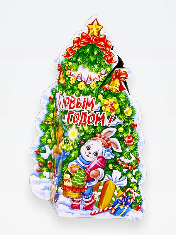 Коробка "Елочка малая "Самовар", УФ 600 гр.