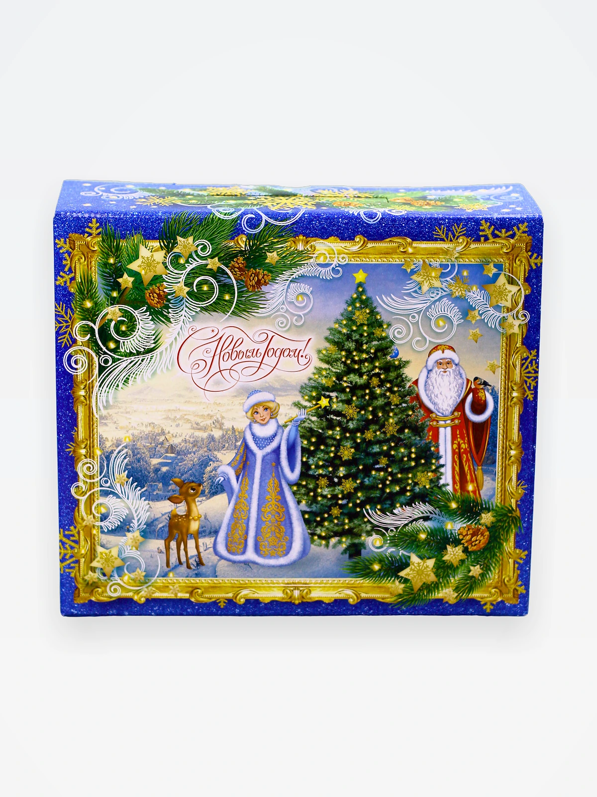 Коробка "Чемодан Дед Мороз и снегурочка" МГК 1500-2000 гр.