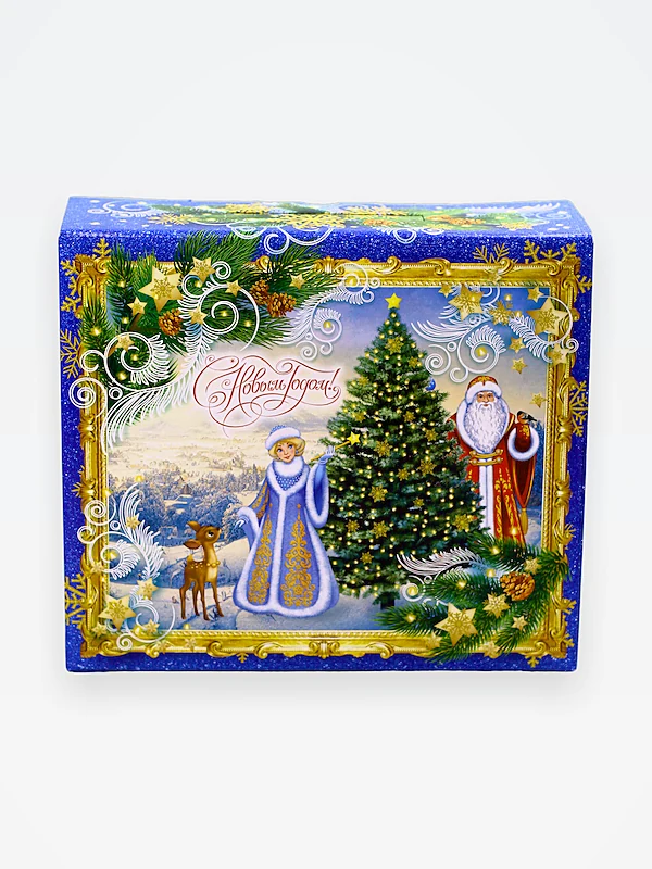 Коробка "Чемодан Дед Мороз и снегурочка" МГК 1500-2000 гр.