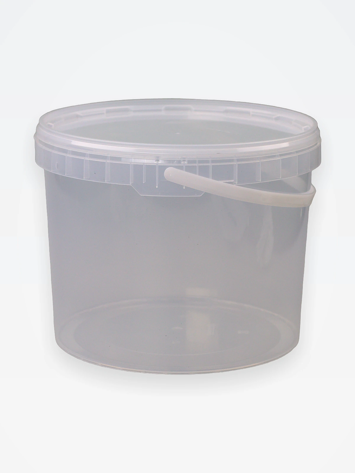 Ведро 11 л прозрачное с крышкой (D290 мм) БСВ / 25