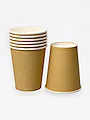 Стакан бумажный 250 мл для гор. напитков Крафт ВБ (PAPERCUP250-CR) /100 (171114240/2406930758)   - фото 5