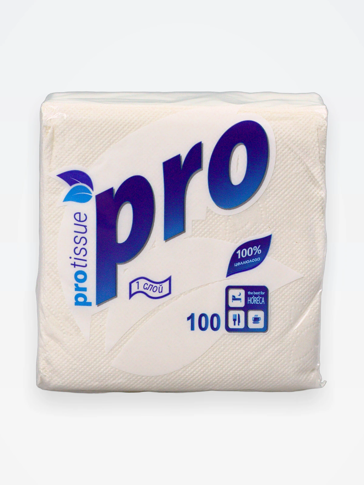 Салфетка 24х24 1сл 100л PROtissue, белая /40/960