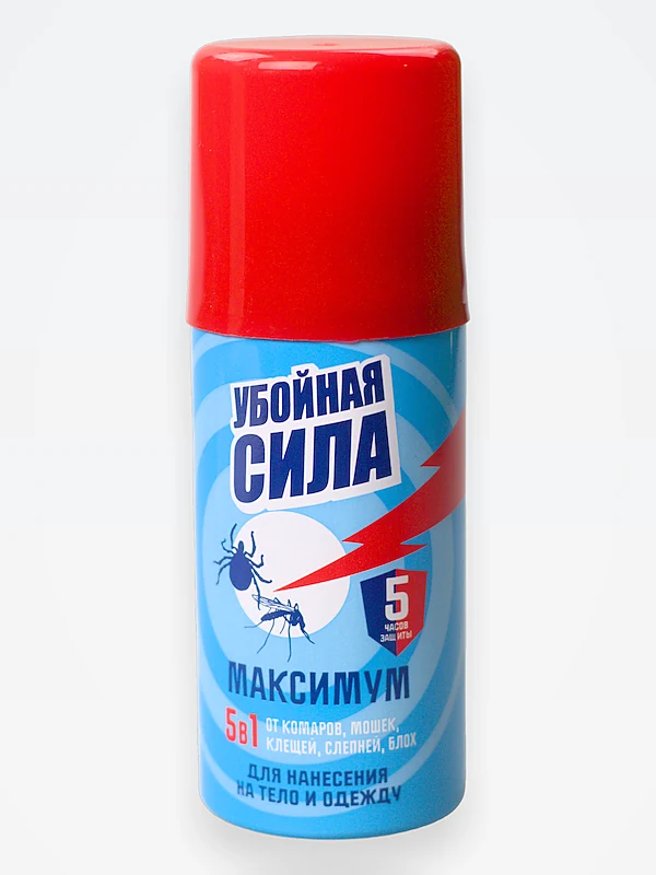 Аэрозоль от комаров и клещей Убойная Сила, 100 мл. (25747) / 24
